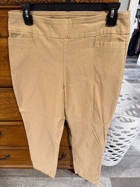 Kim Rogers Tan Pull-On Trousers